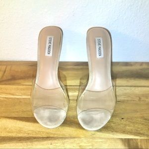 Steve Madden Signal Clear Nude Heel